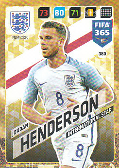 Jordan Henderson England 2018 FIFA 365 International Star #380